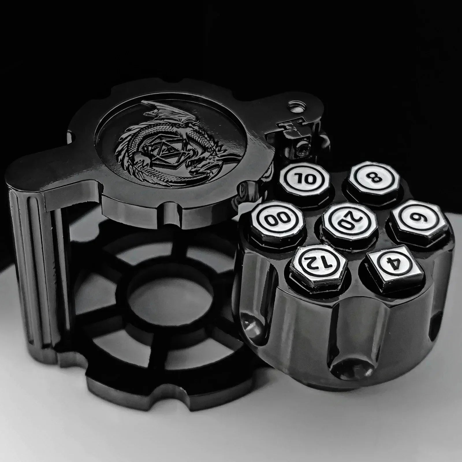 Stormcalling – Metal 7‑Piece Dice Set