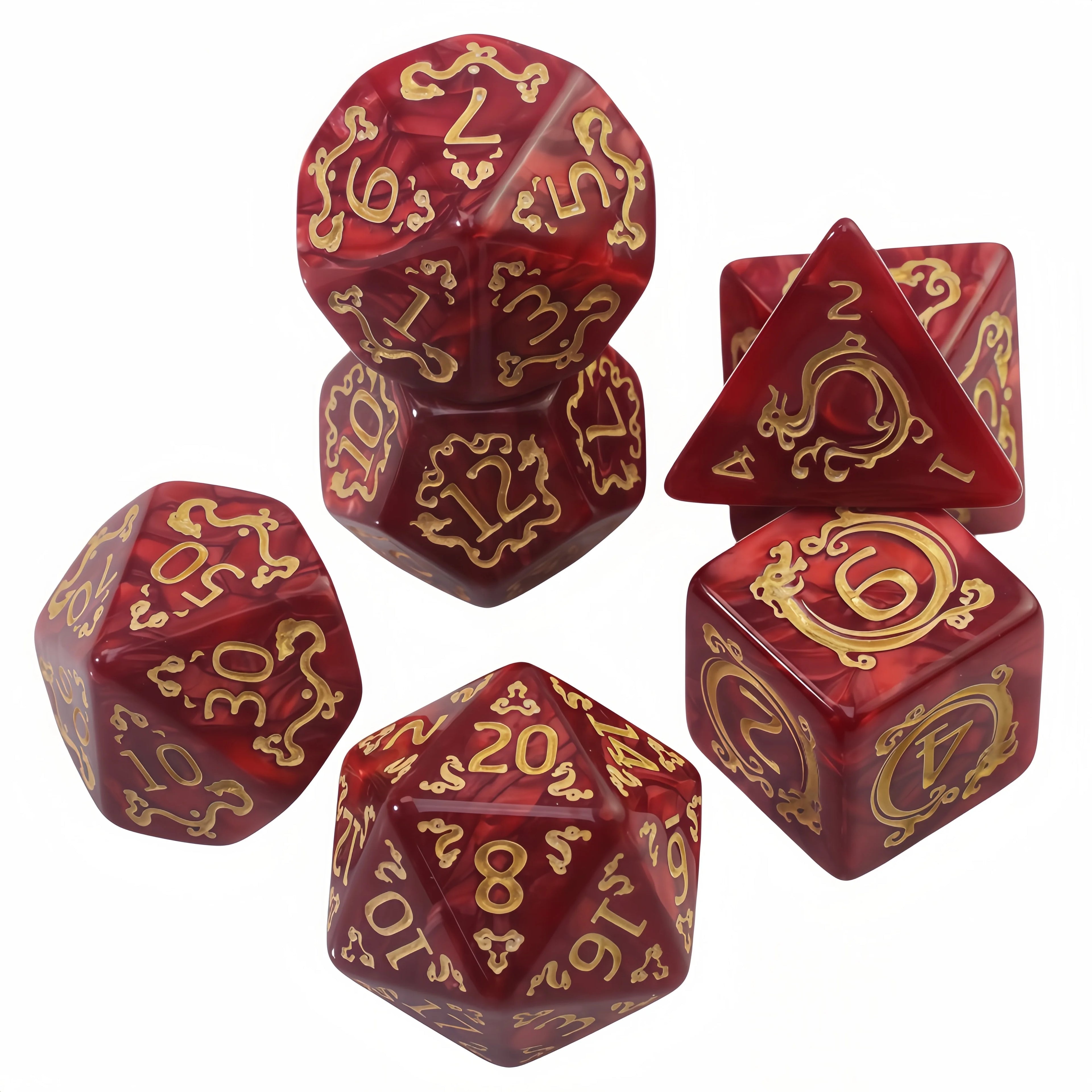 Aethercoast – 7‑Piece Dice Set