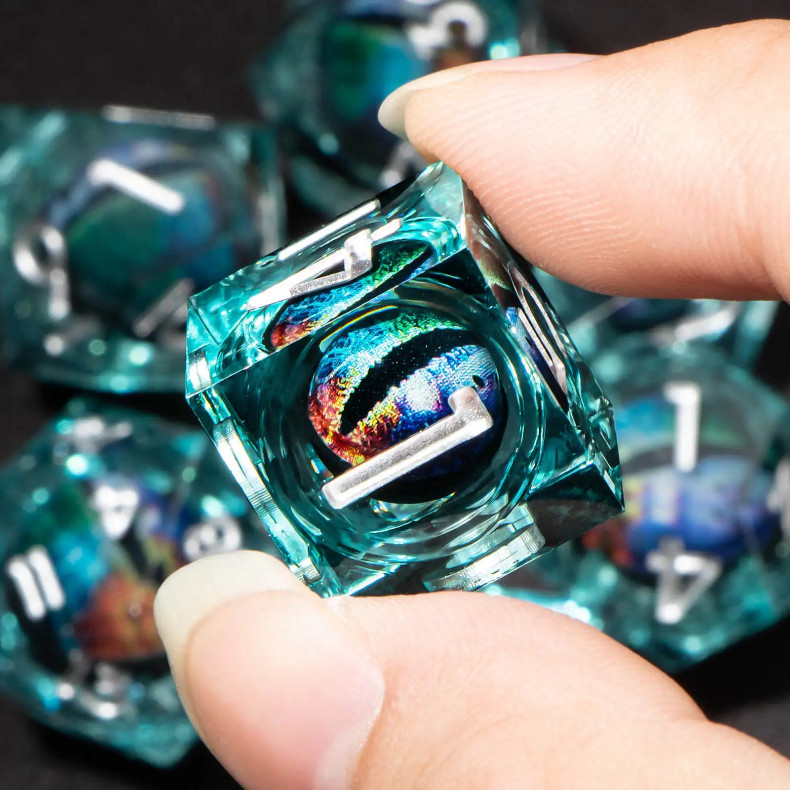 Shadewarden – Liquid‑Core 7‑Piece Dice Set
