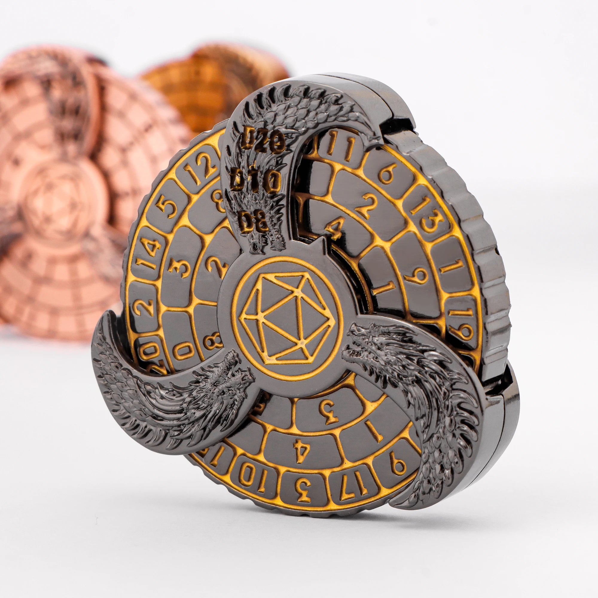 Golden Forge 7-in-1 Spinner Dice Set