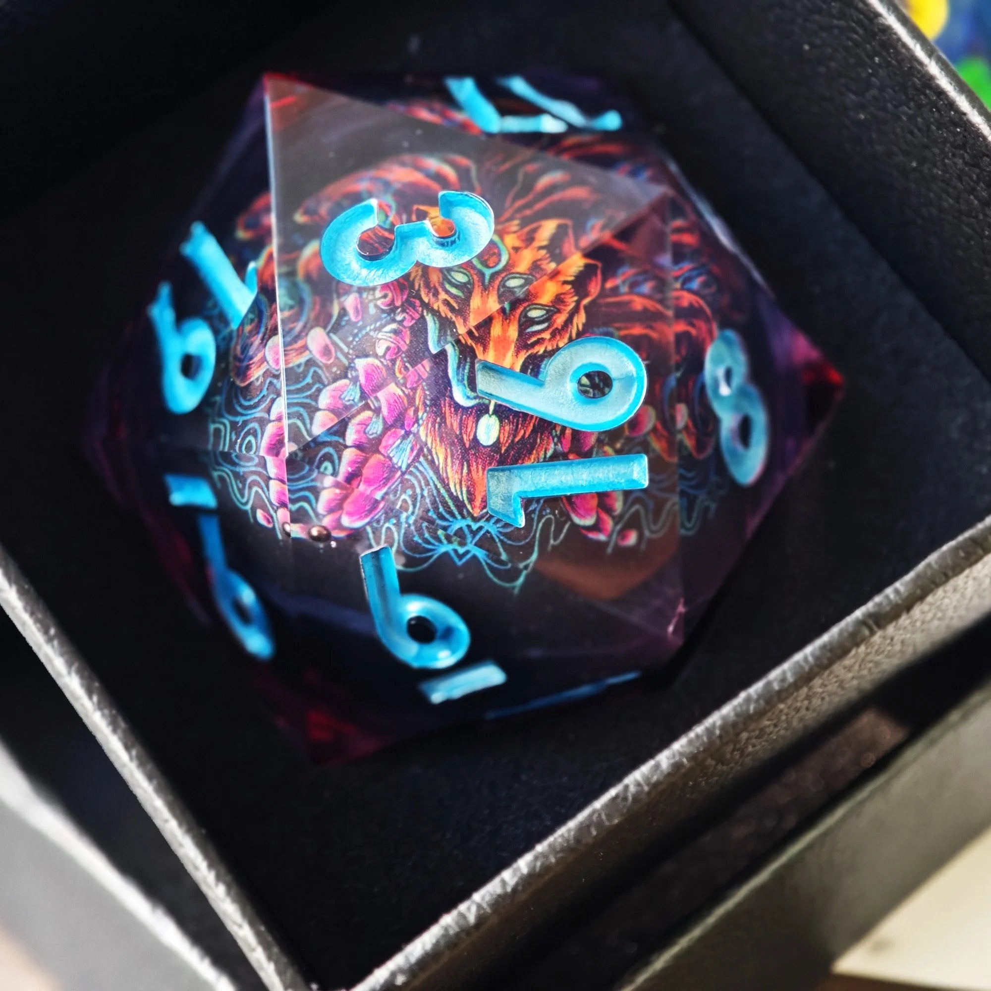 Arcane Hex – Resin 7‑Piece Dice Set
