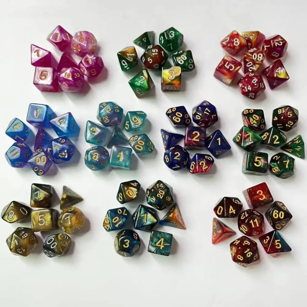 Infernal Aegis – 7‑Piece Dice Set