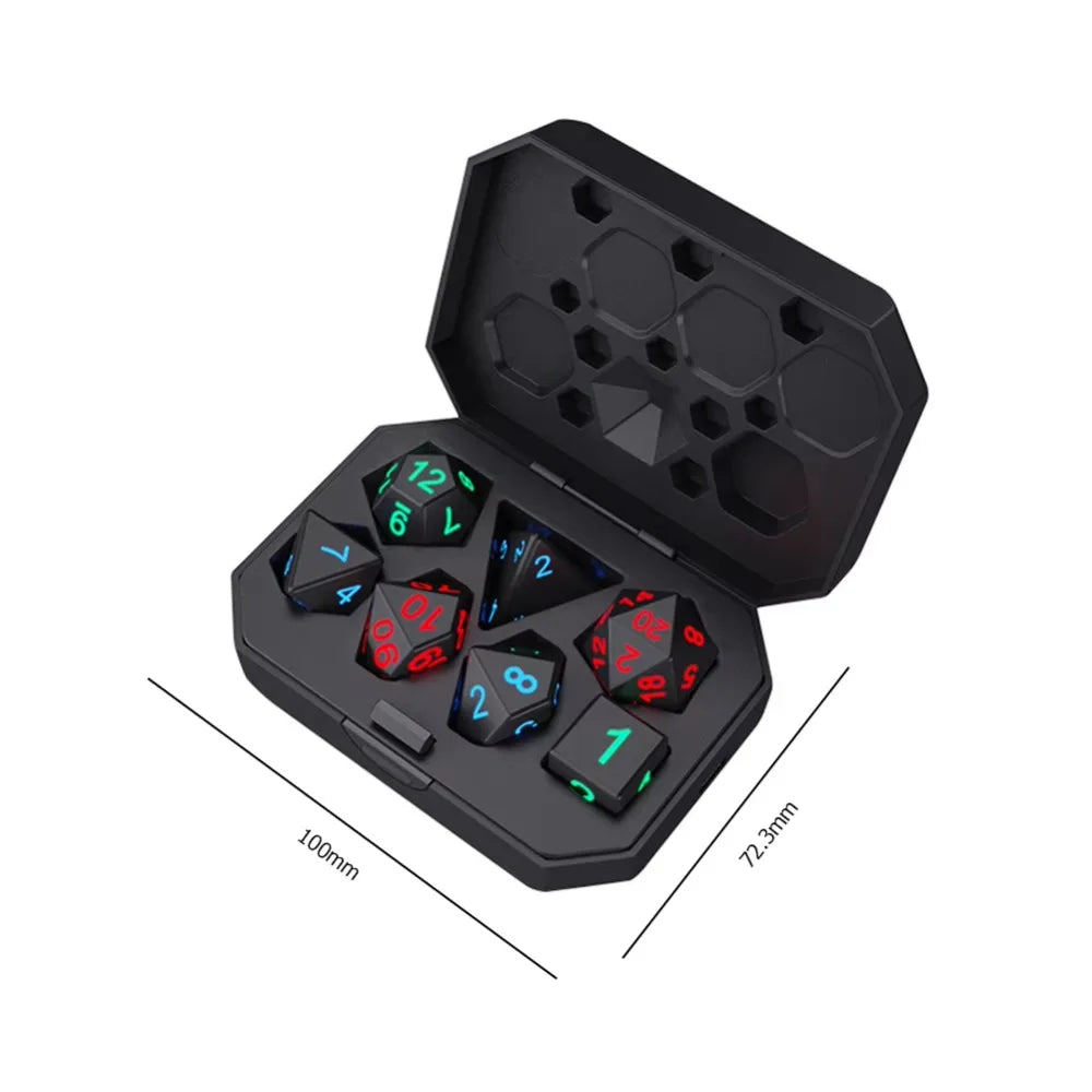 Mystic Veil – 7‑Piece Dice Set
