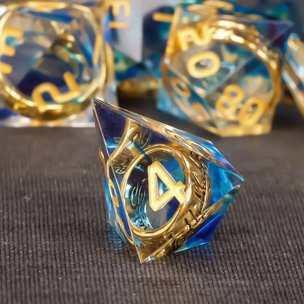 Shadewarden – Liquid‑Core 7‑Piece Dice Set