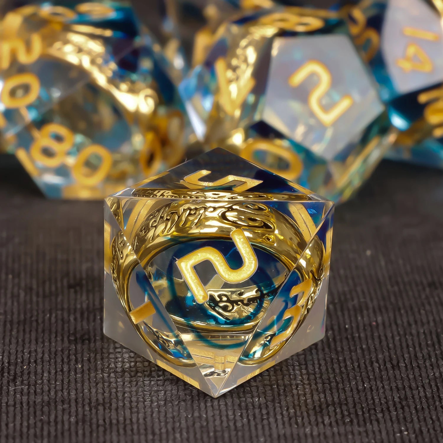 Shadewarden – Liquid‑Core 7‑Piece Dice Set
