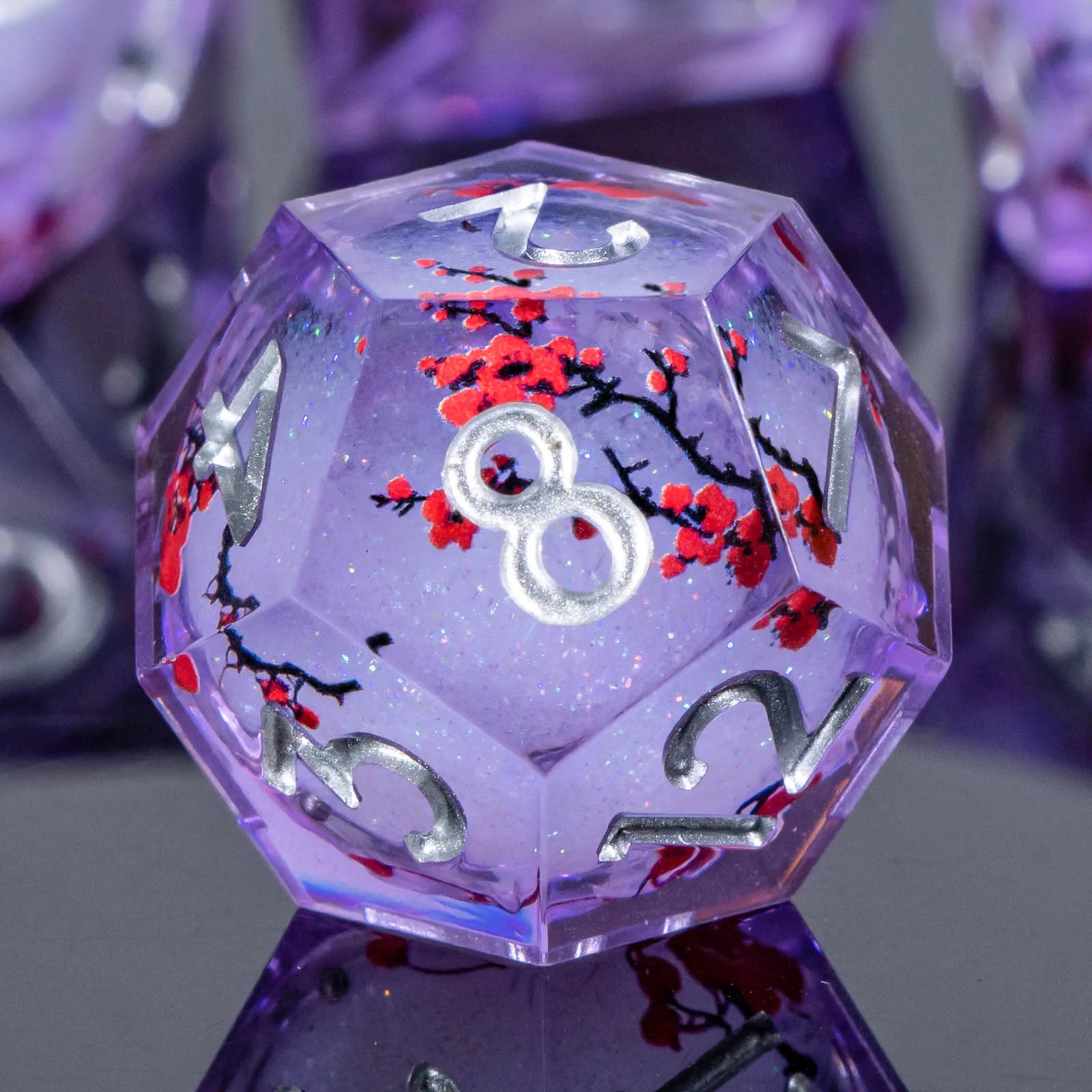 Voidwhisper – Liquid‑Core 7‑Piece Dice Set