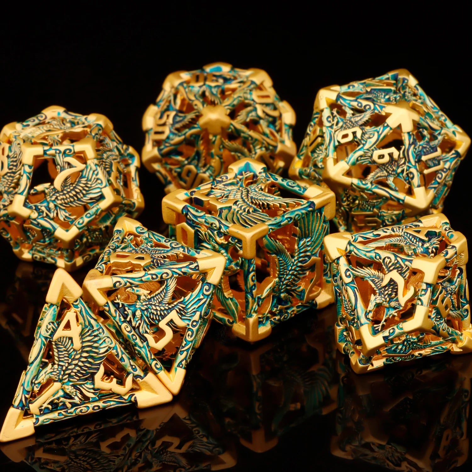Shadewarden – Liquid‑Core 7‑Piece Dice Set