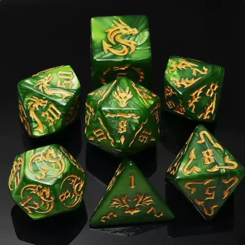 Ethereal Prism – 7‑Piece Dice Set