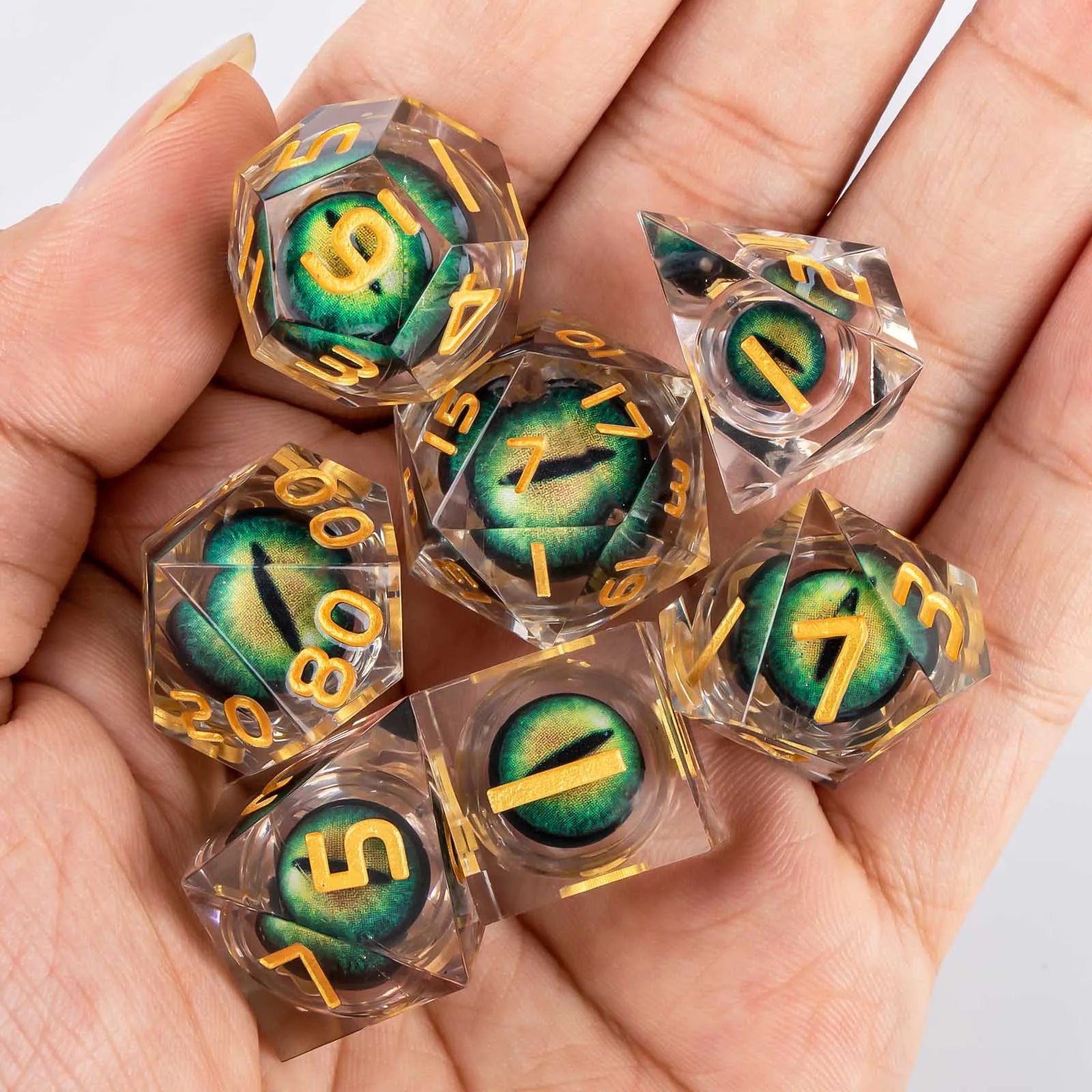 Shadewarden – Liquid‑Core 7‑Piece Dice Set