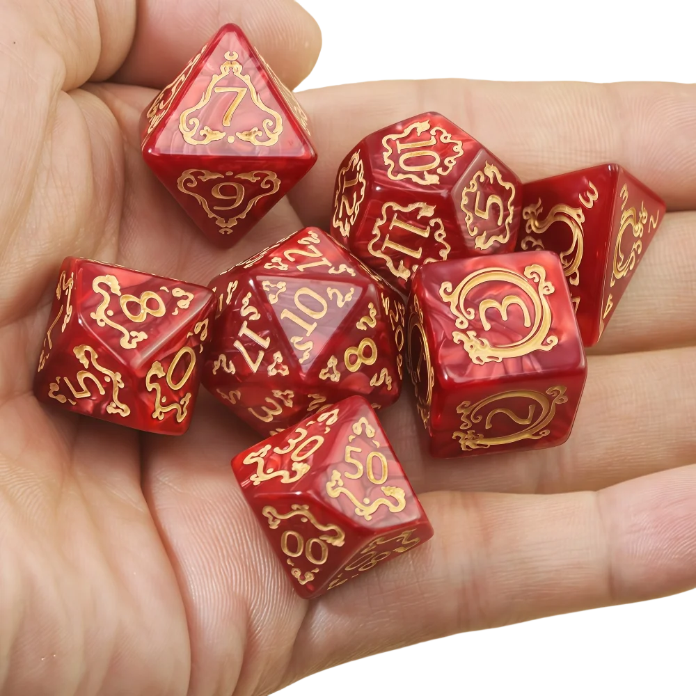 Aethercoast – 7‑Piece Dice Set