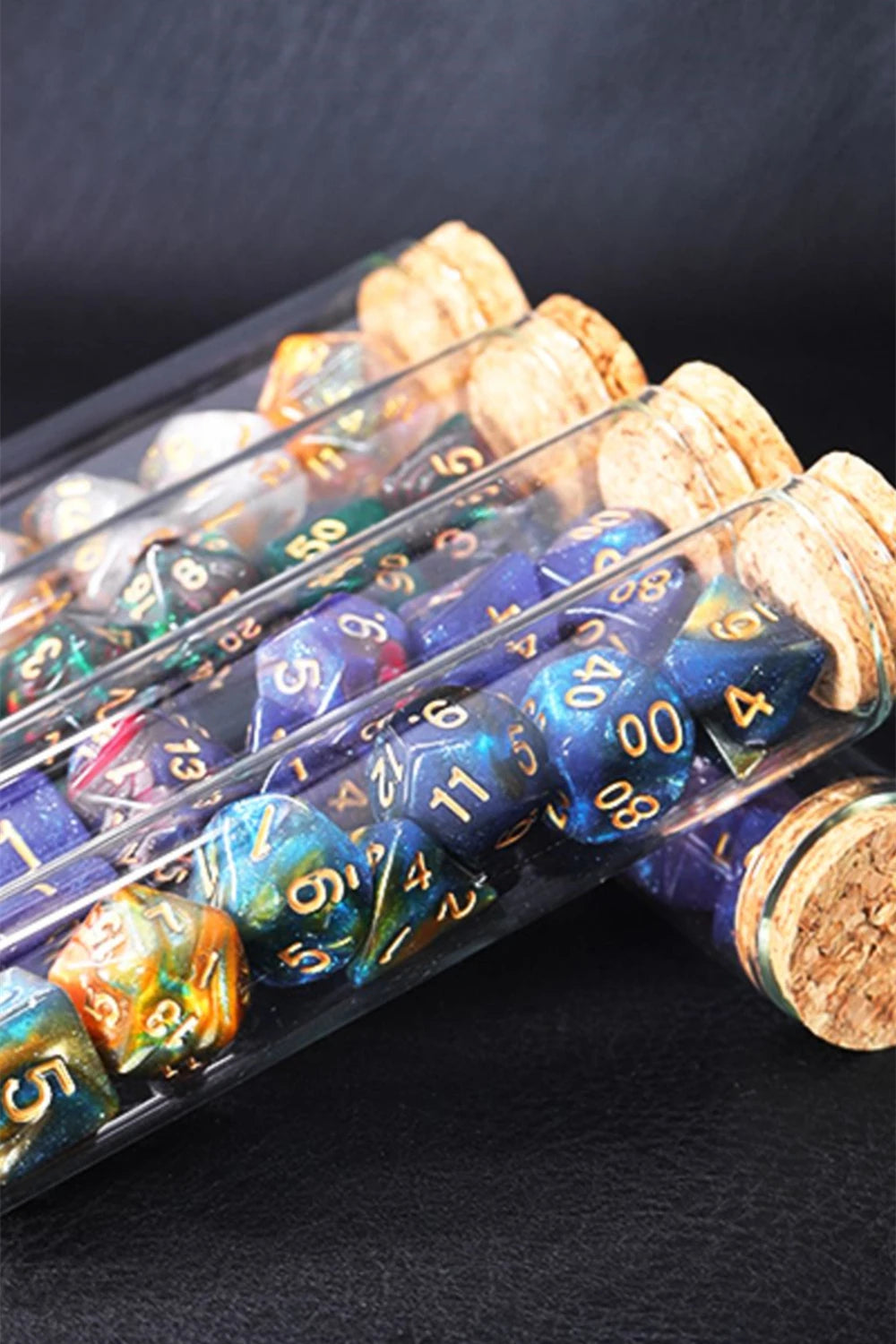 Mystic Halo – 7‑Piece Dice Set