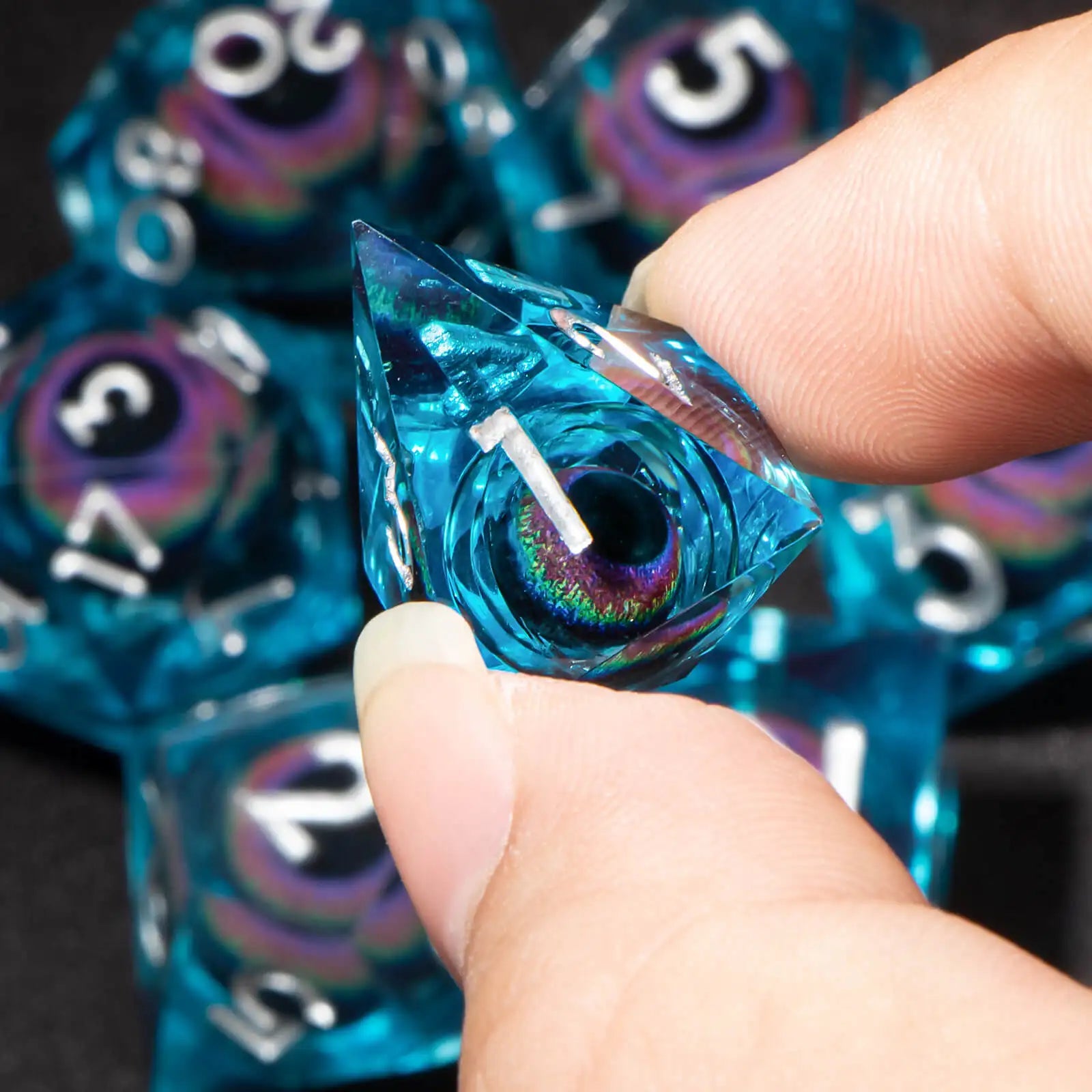 Shadewarden – Liquid‑Core 7‑Piece Dice Set