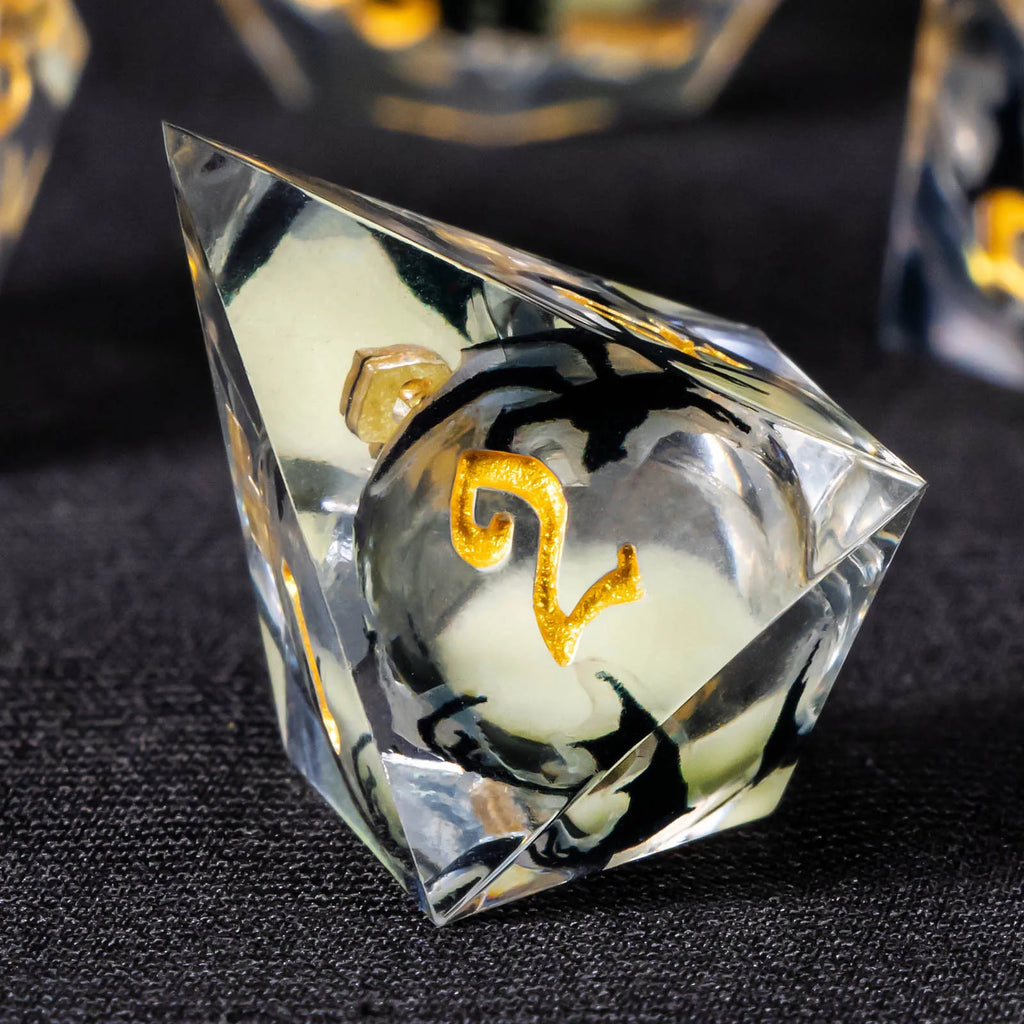 Voidwhisper – Liquid‑Core 7‑Piece Dice Set