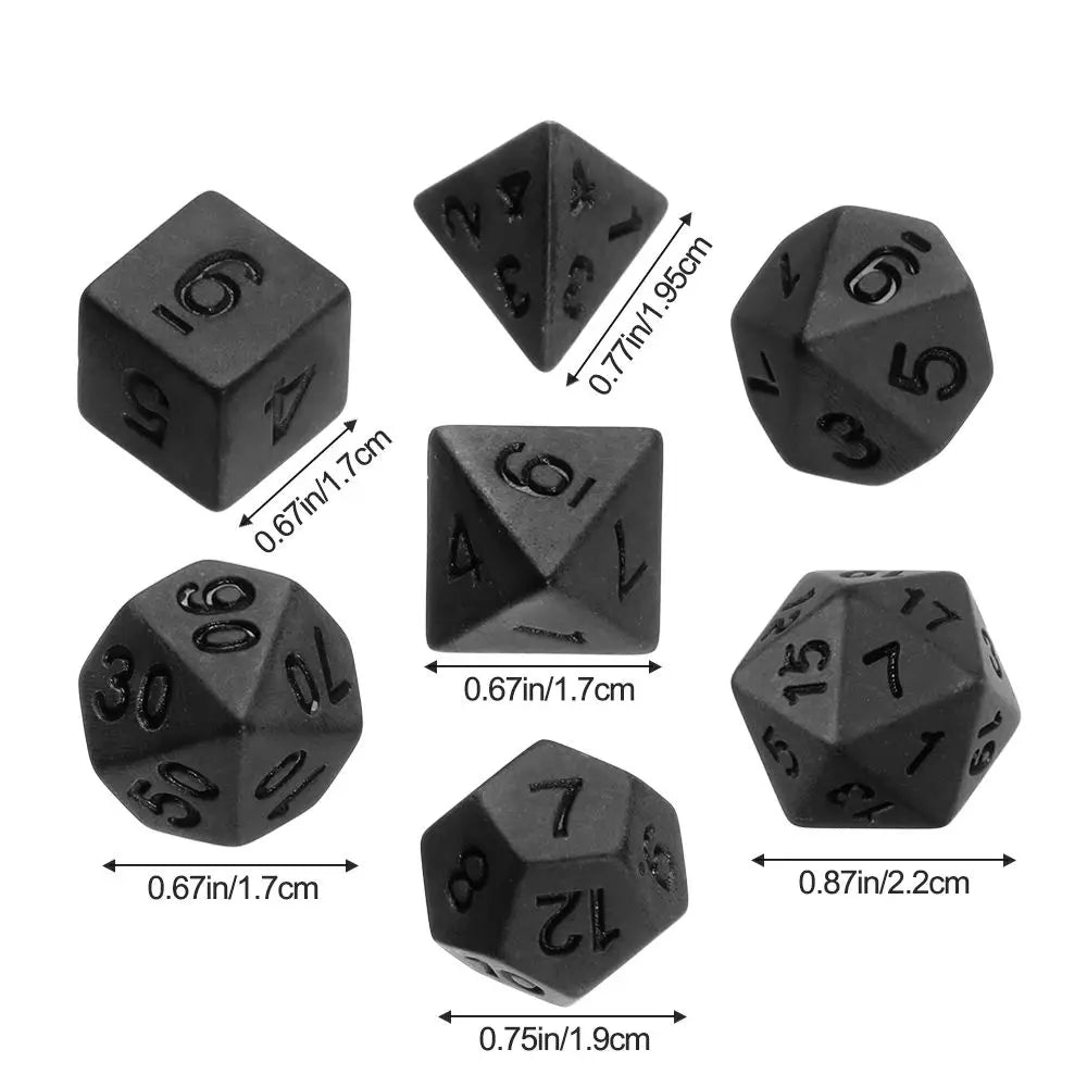 Arcane Veil – 7‑Piece Dice Set
