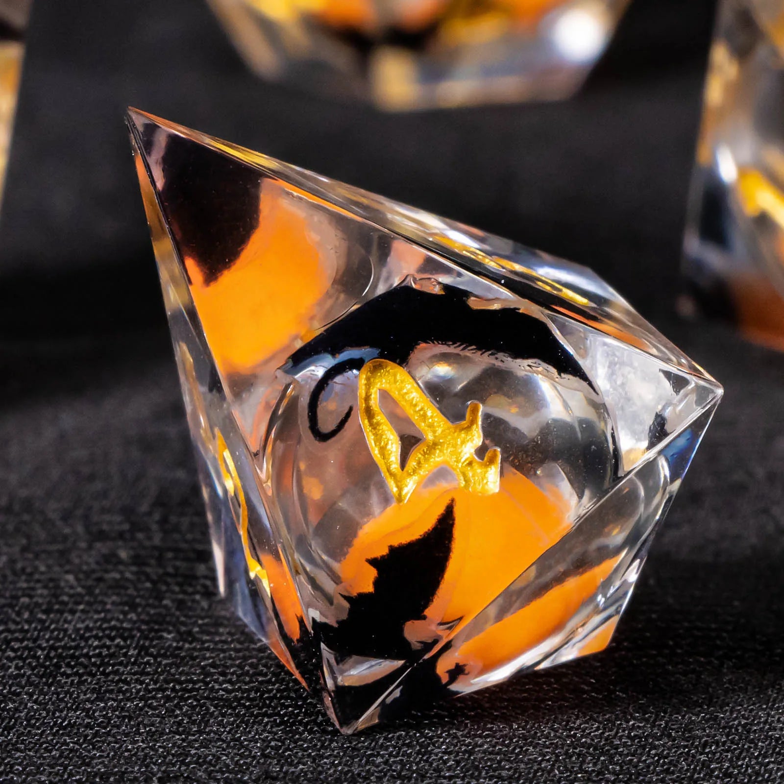 Voidwhisper – Liquid‑Core 7‑Piece Dice Set