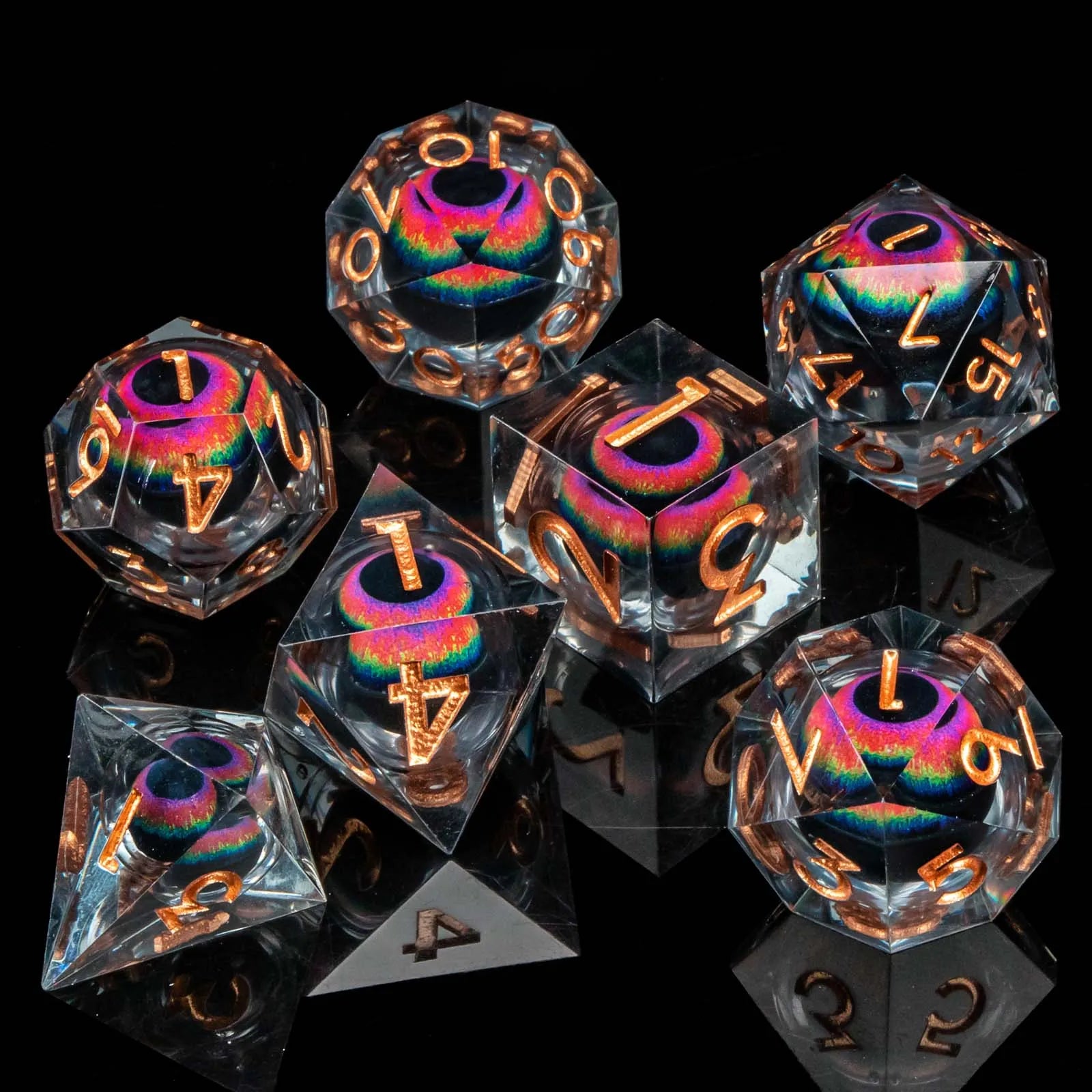 Shadewarden – Liquid‑Core 7‑Piece Dice Set