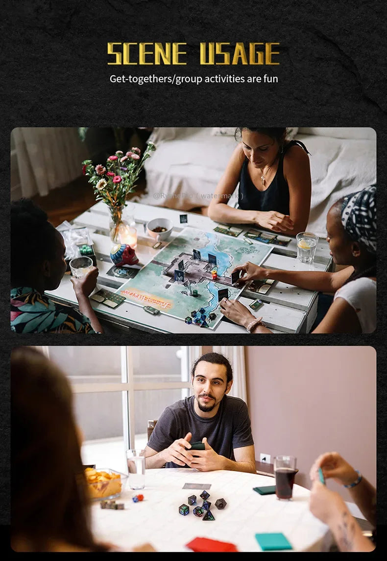 Eldritch Edge – 7‑Piece Dice Set