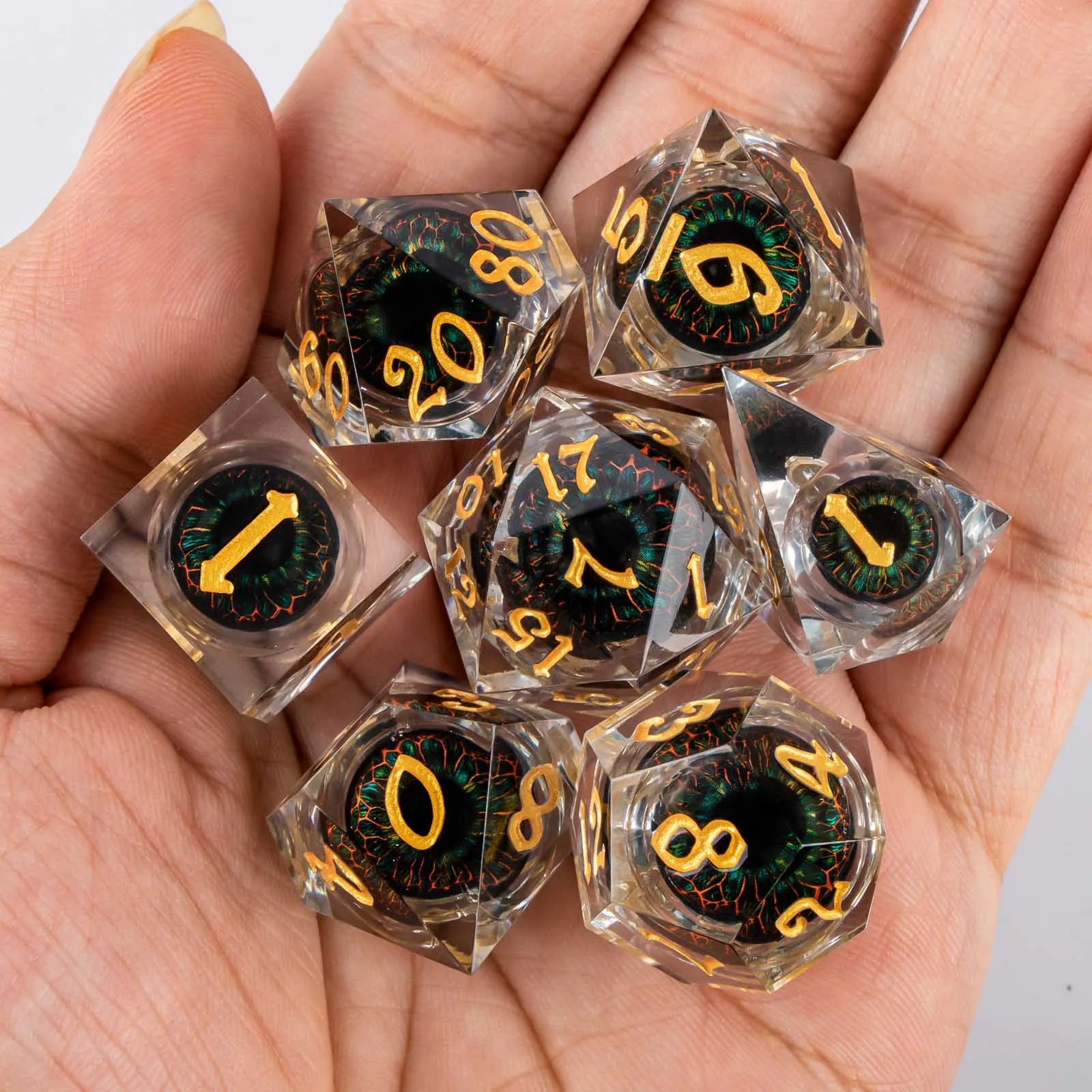 Shadewarden – Liquid‑Core 7‑Piece Dice Set
