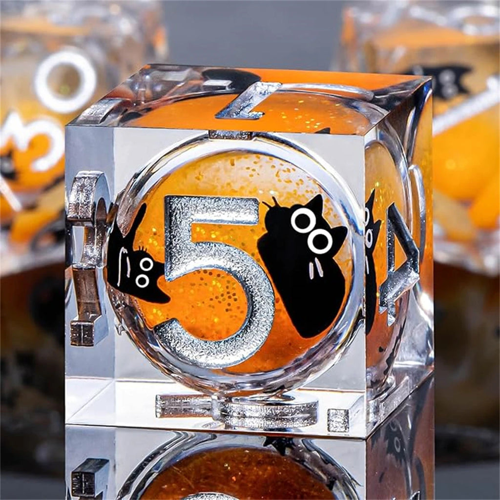 Arcane Spire – Liquid‑Core 7‑Piece Dice Set