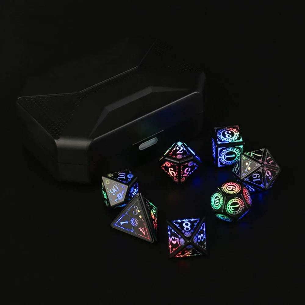 Mystic Veil – 7‑Piece Dice Set