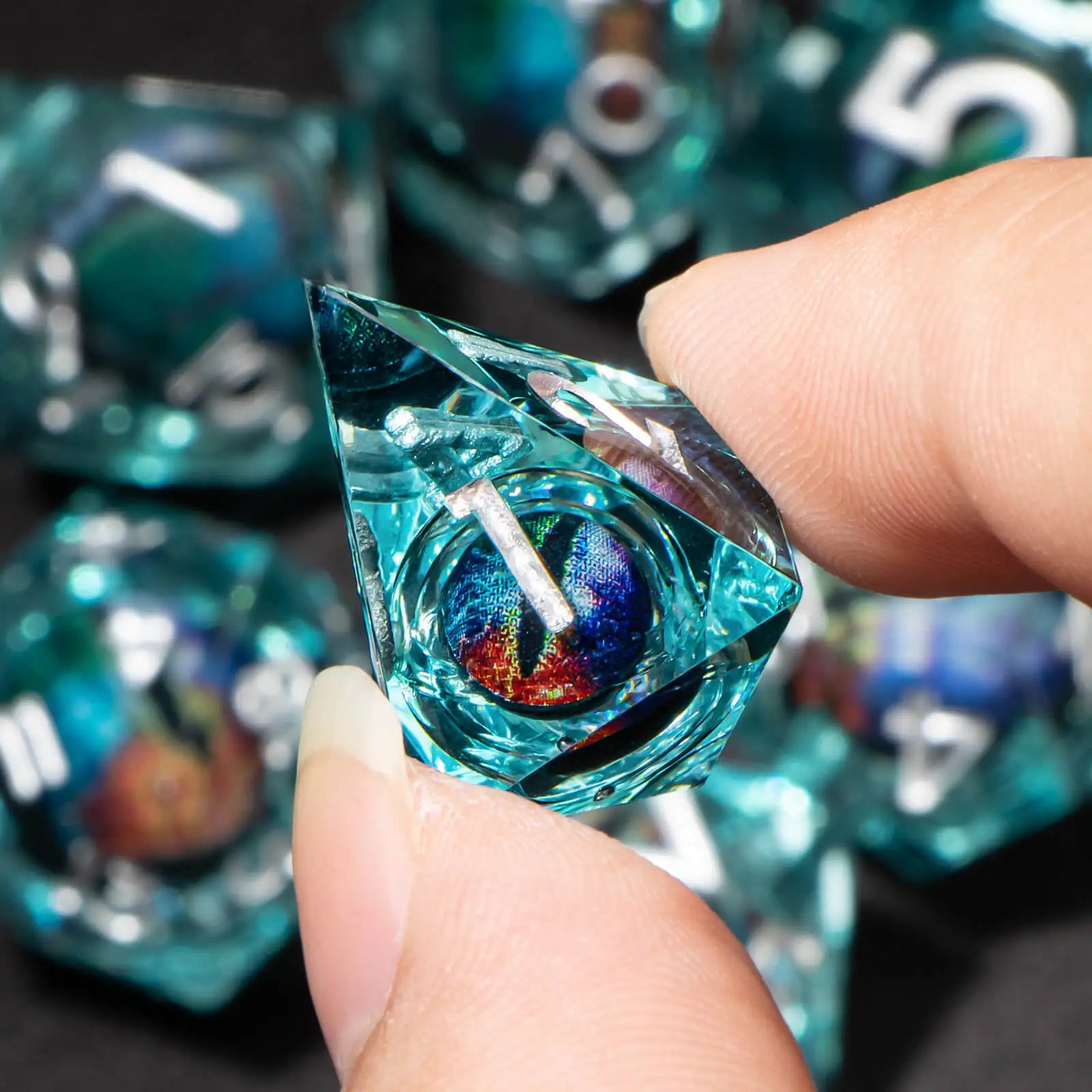 Shadewarden – Liquid‑Core 7‑Piece Dice Set