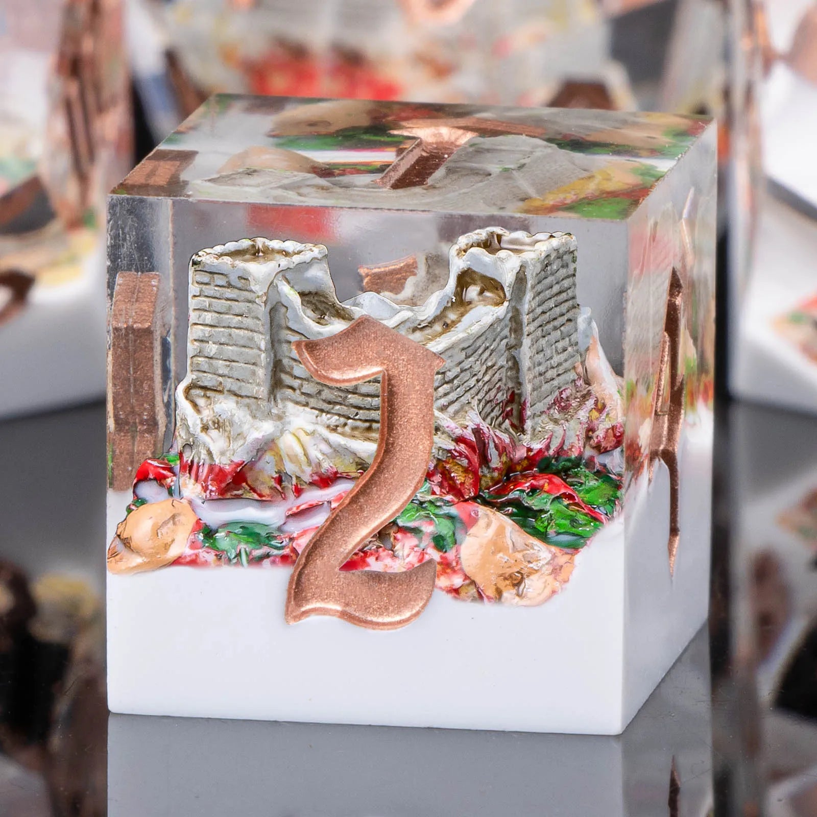 Sunshard – Resin 7‑Piece Dice Set