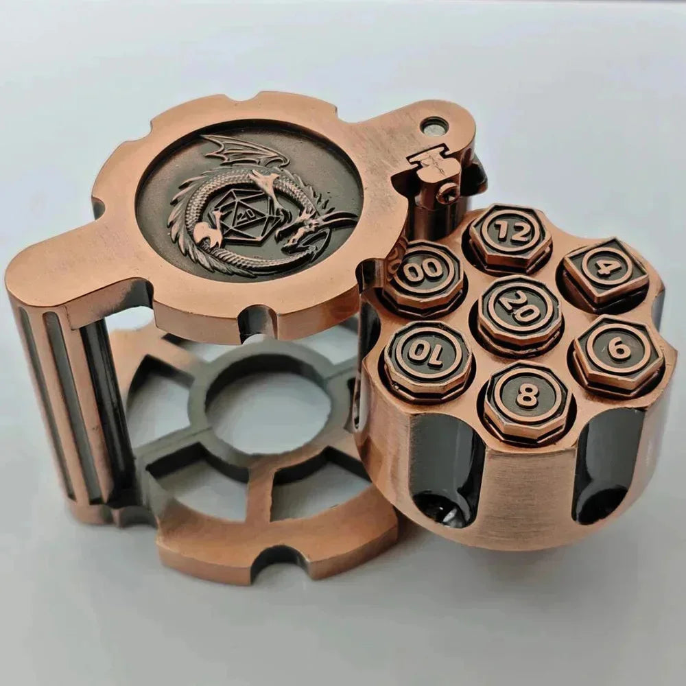 Stormcalling – Metal 7‑Piece Dice Set