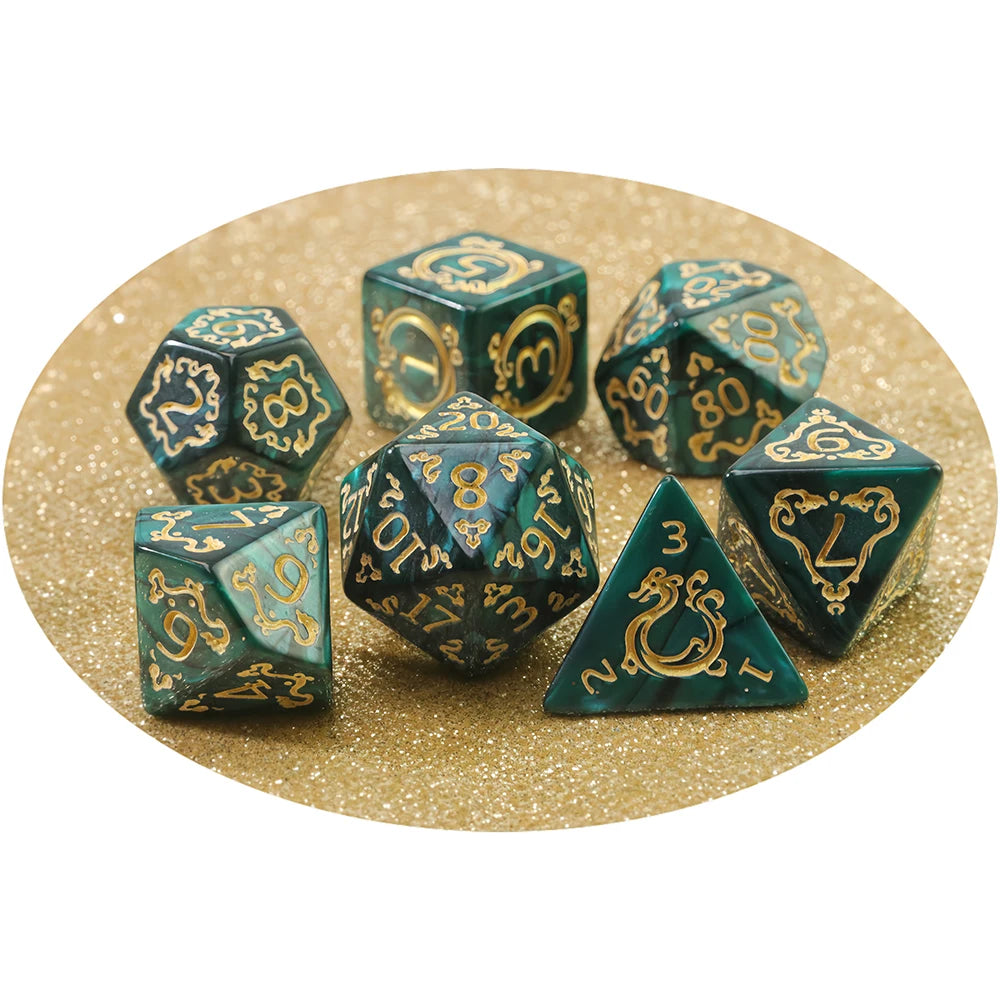 Aethercoast – 7‑Piece Dice Set
