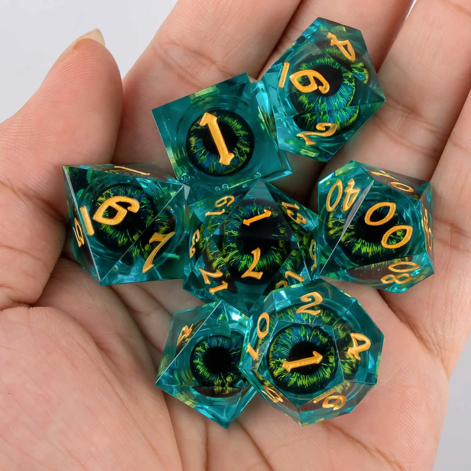Shadewarden – Liquid‑Core 7‑Piece Dice Set