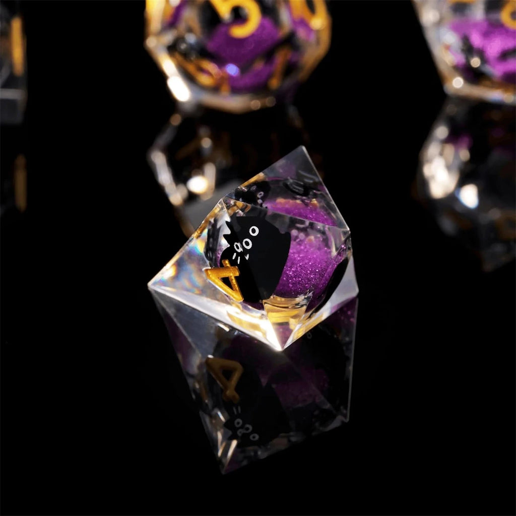 Arcane Spire – Liquid‑Core 7‑Piece Dice Set