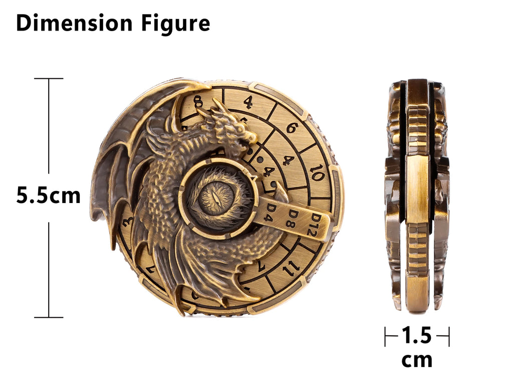 Golden Forge 7-in-1 Spinner Dice Set