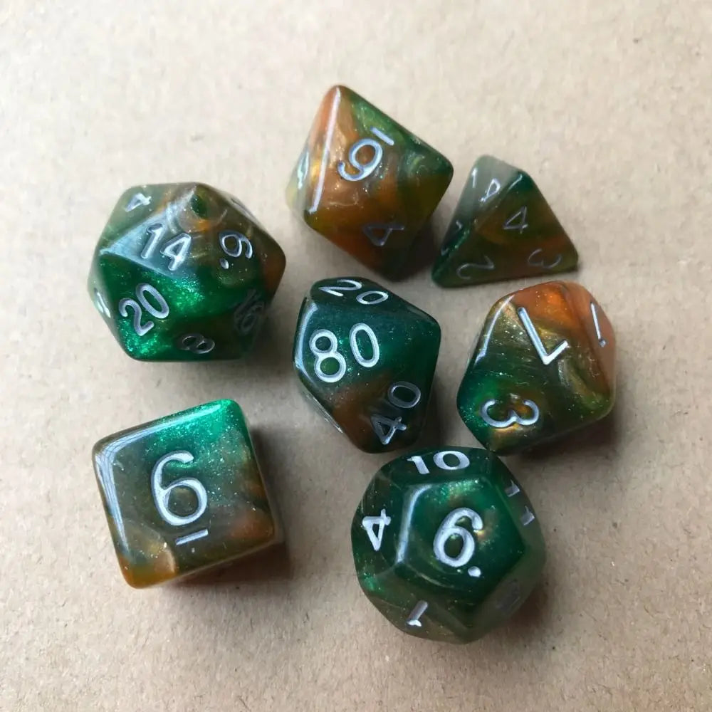 Infernal Aegis – 7‑Piece Dice Set