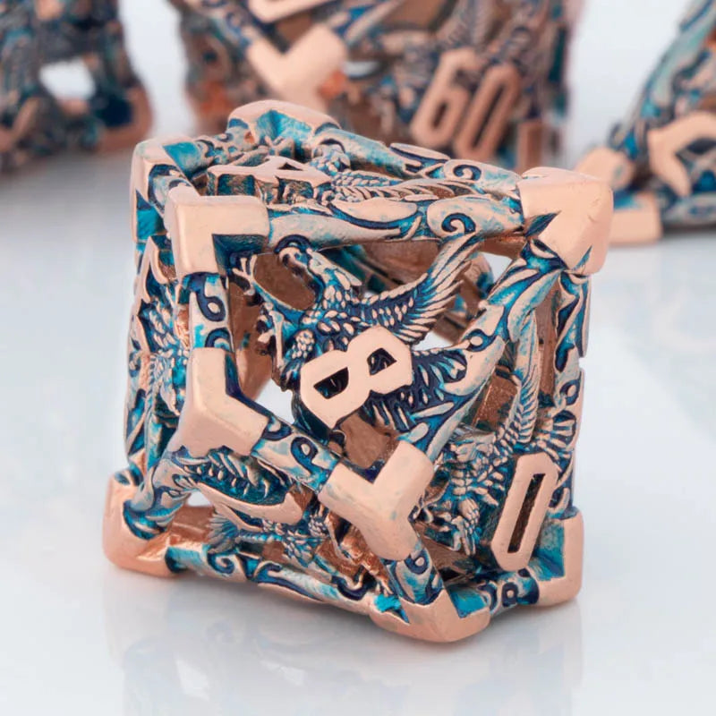 Shadowspire – Metal 7‑Piece Dice Set