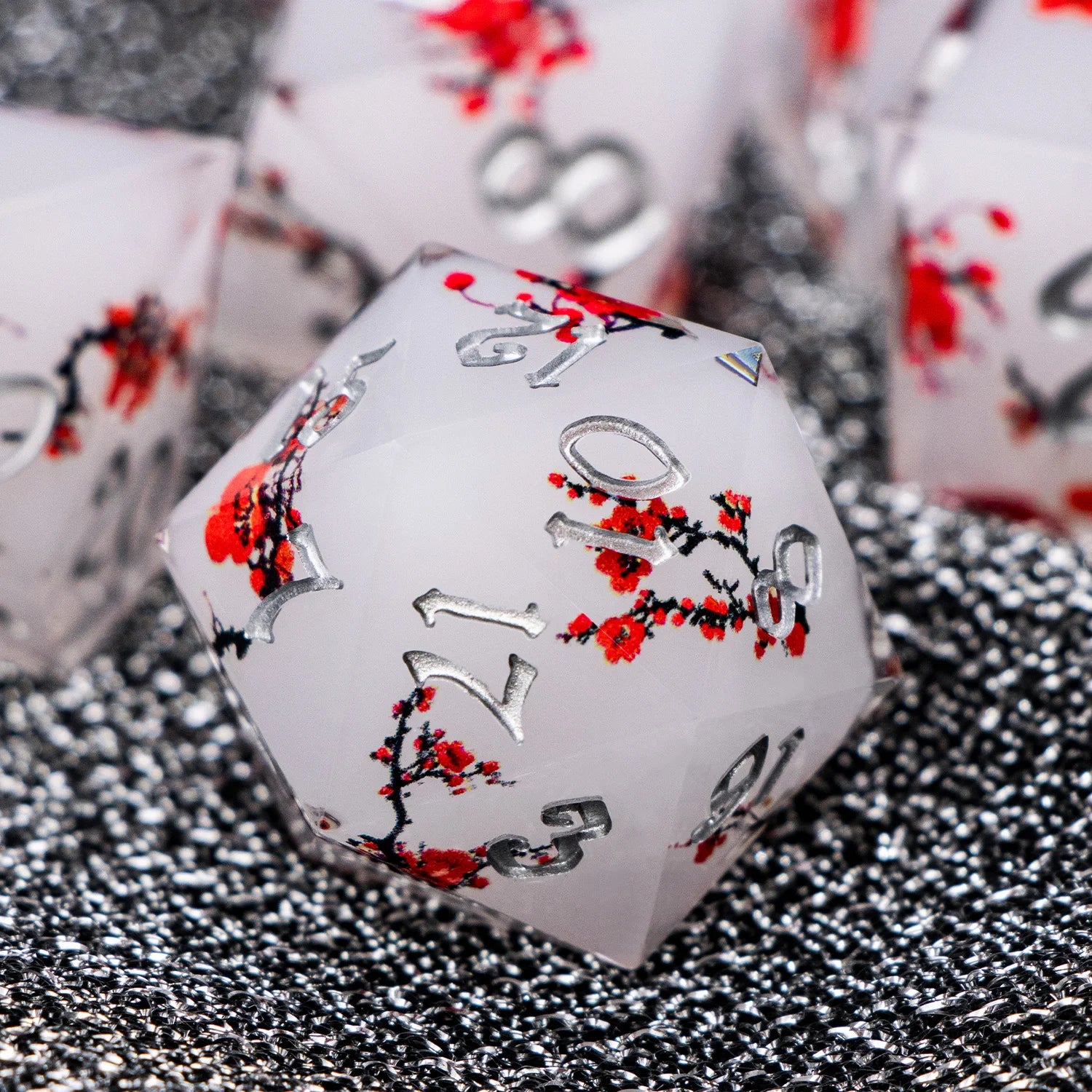 Arcane Halo – Resin 7‑Piece Dice Set