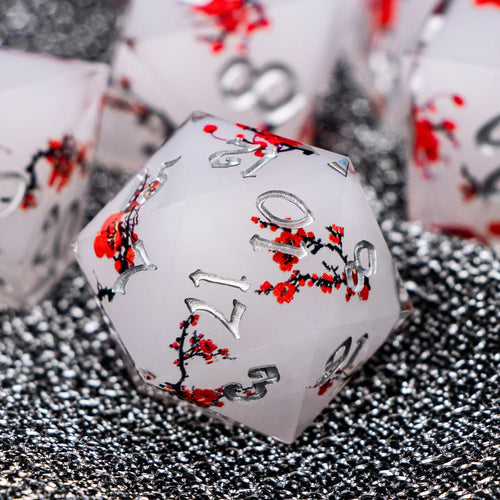 Arcane Halo – Resin 7‑Piece Dice Set