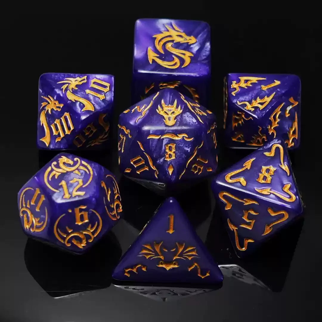 Ethereal Prism – 7‑Piece Dice Set