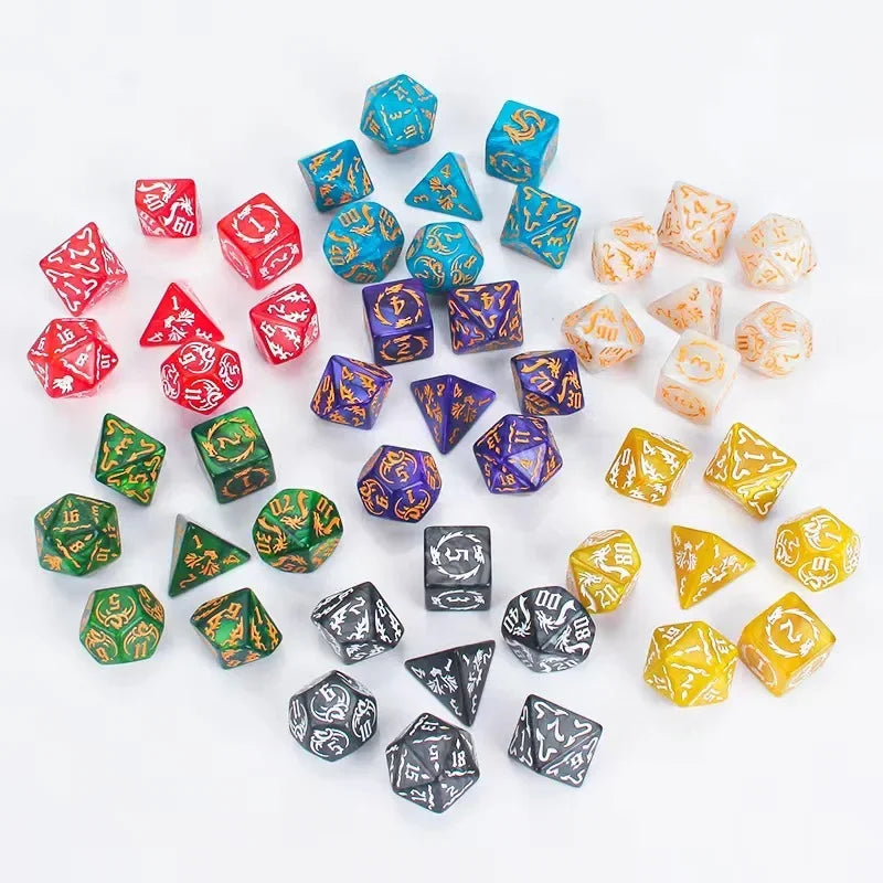 Ethereal Prism – 7‑Piece Dice Set