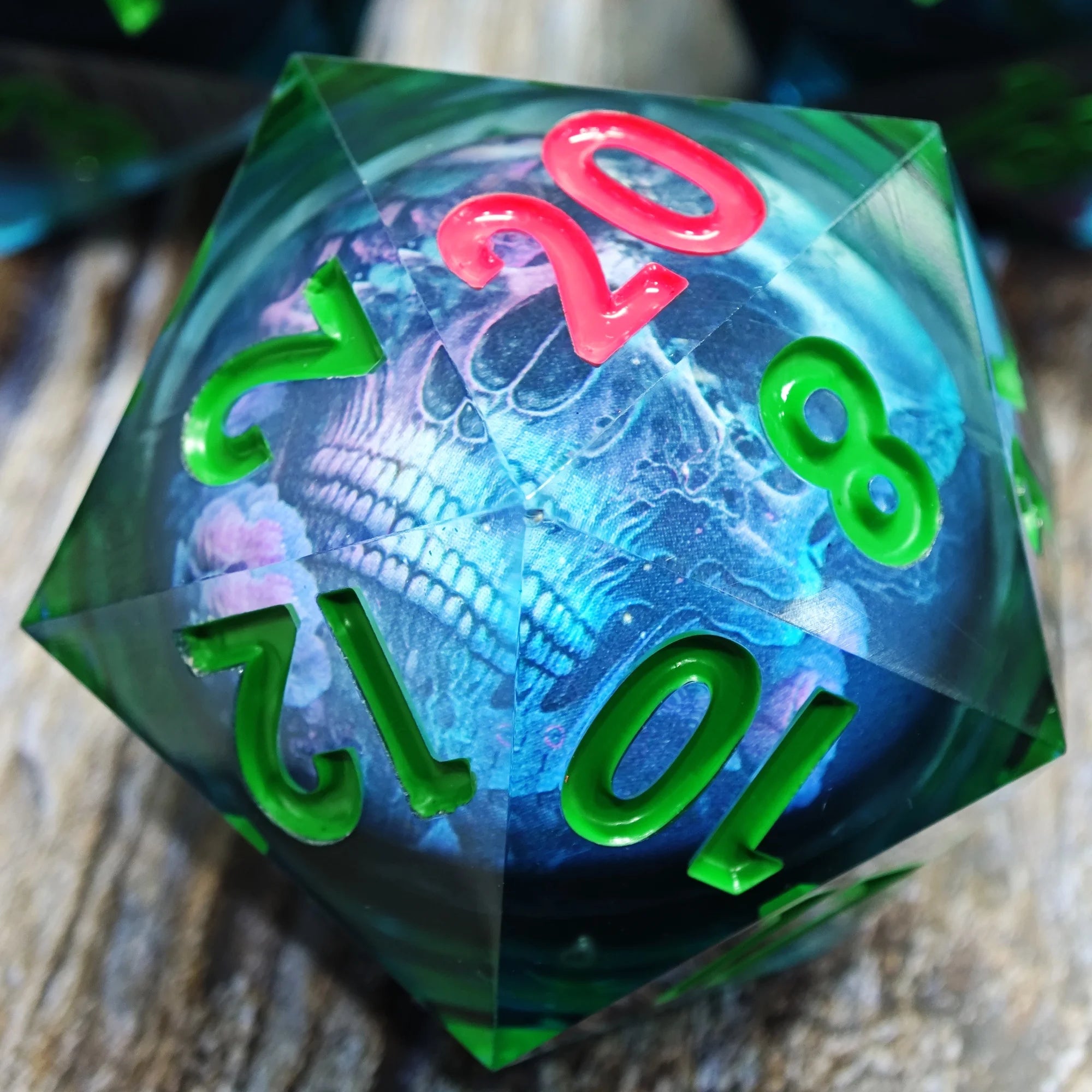 Arcane Hex – Resin 7‑Piece Dice Set