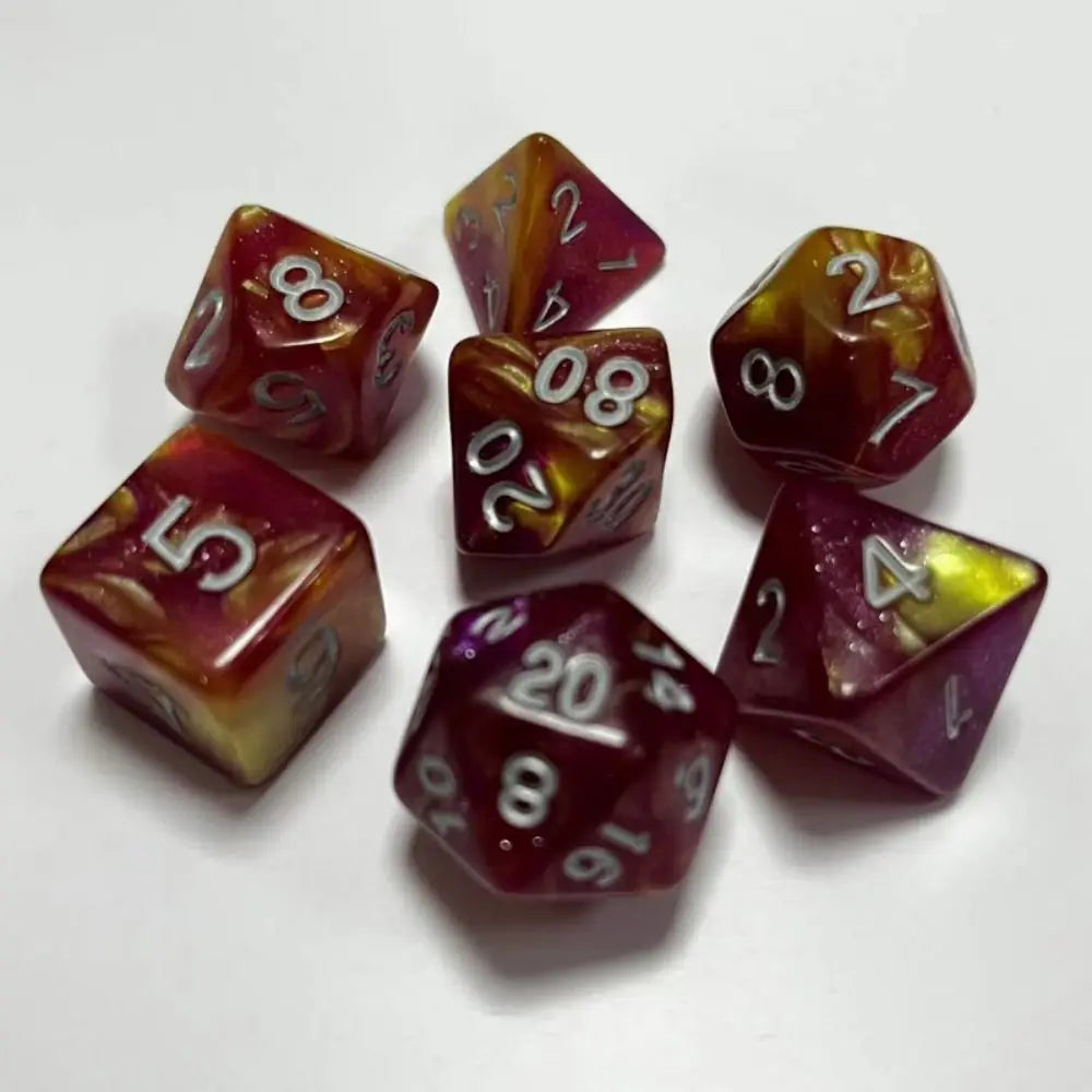 Infernal Aegis – 7‑Piece Dice Set