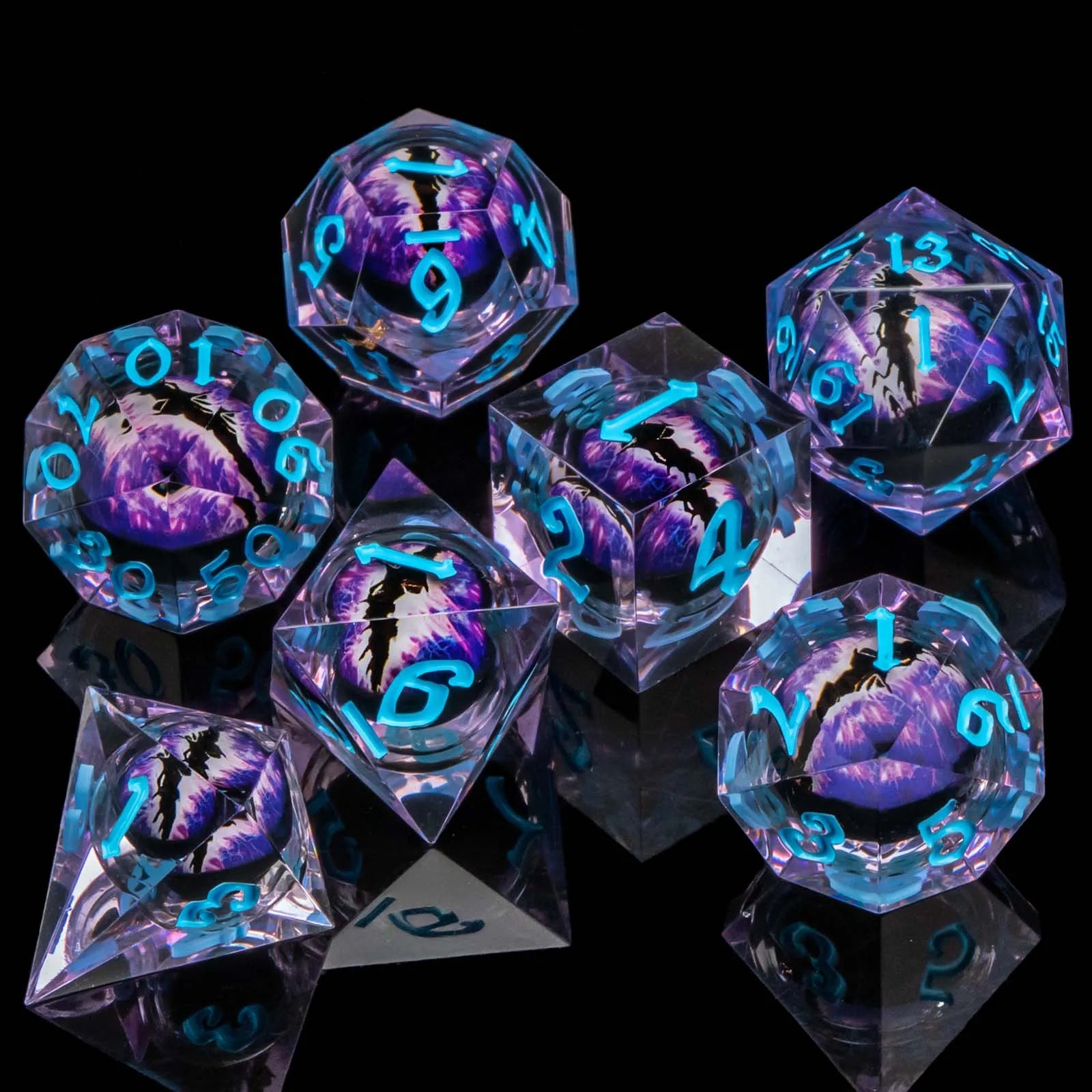 Shadewarden – Liquid‑Core 7‑Piece Dice Set