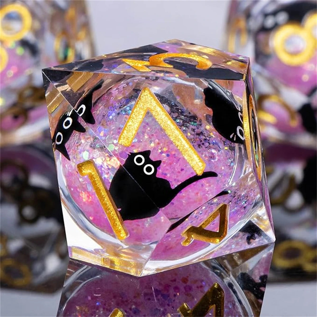 Arcane Spire – Liquid‑Core 7‑Piece Dice Set