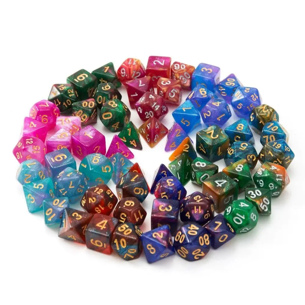 Infernal Aegis – 7‑Piece Dice Set