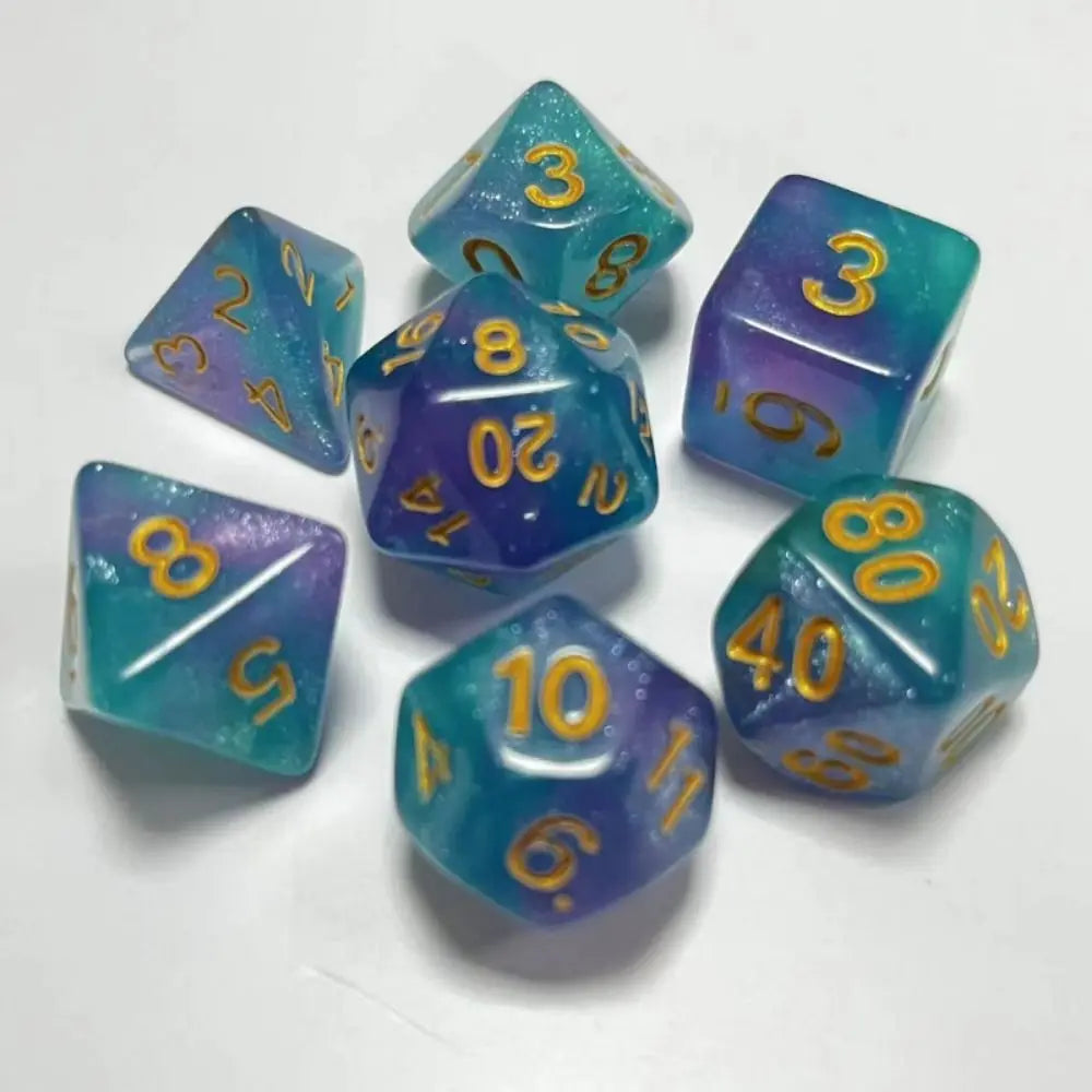 Infernal Aegis – 7‑Piece Dice Set
