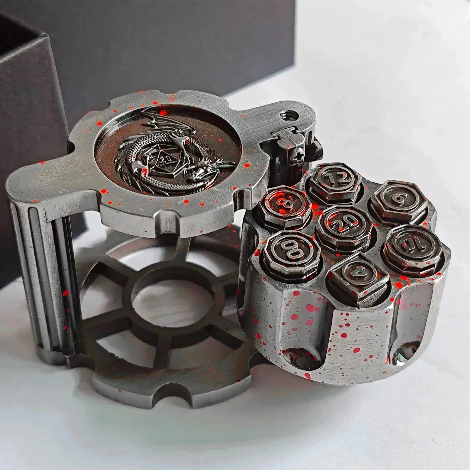 Stormcalling – Metal 7‑Piece Dice Set