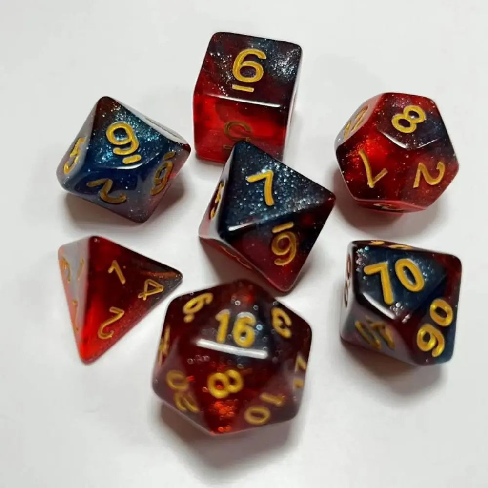 Infernal Aegis – 7‑Piece Dice Set