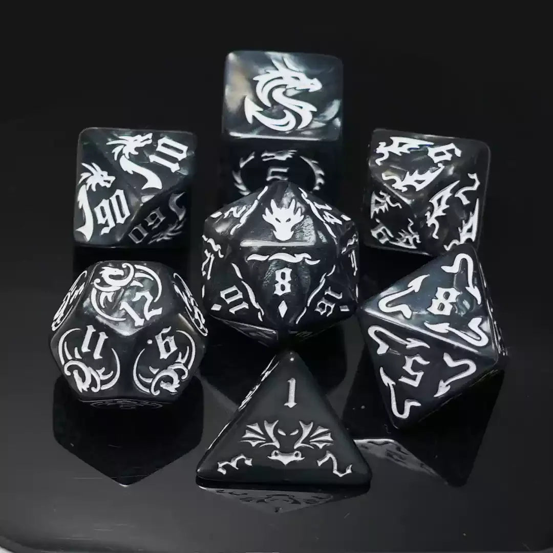 Ethereal Prism – 7‑Piece Dice Set