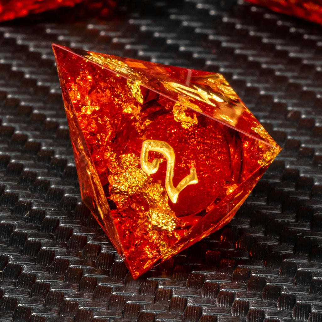 Shadowspire – Metal 7‑Piece Dice Set