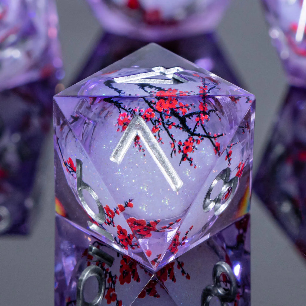 Voidwhisper – Liquid‑Core 7‑Piece Dice Set