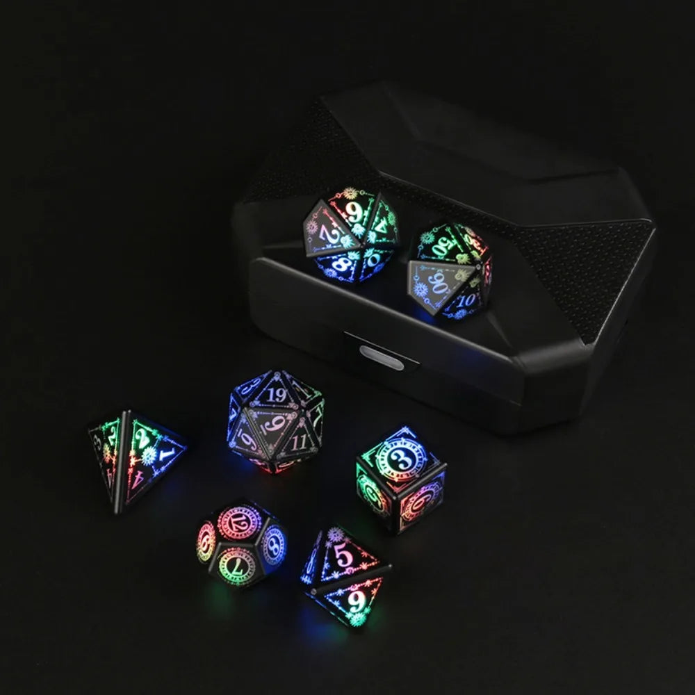 Mystic Veil – 7‑Piece Dice Set