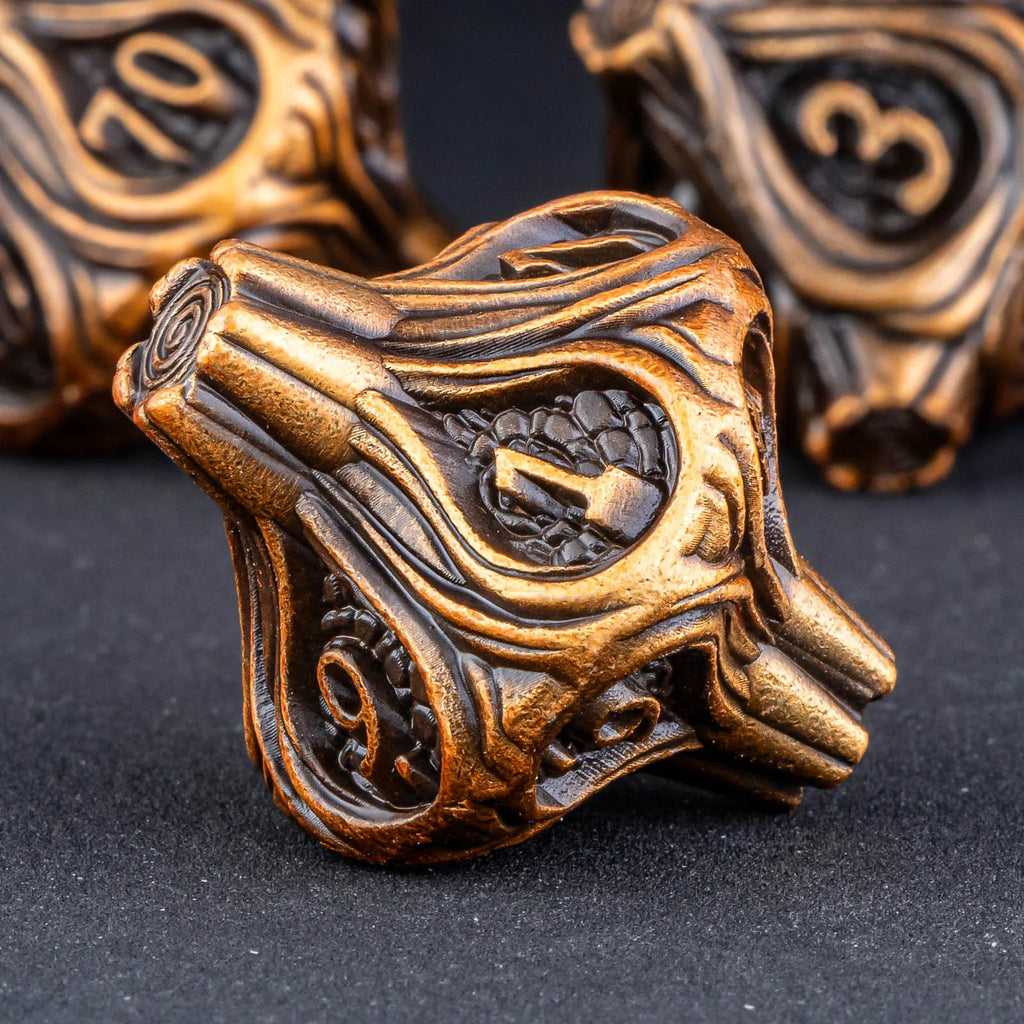 Shadowspire – Metal 7‑Piece Dice Set